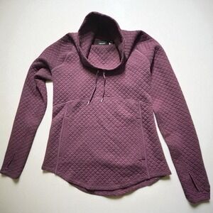 Women's Marmot Annie‎ Quilted Funnel Neck Pullover Plum Purple M